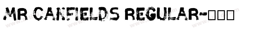 Mr Canfields Regular字体转换
